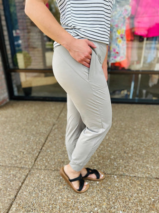 Stone Taupe Butter Soft Joggers
