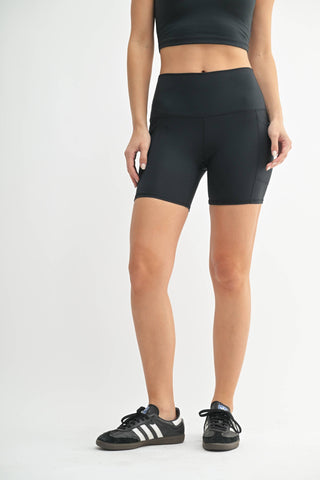 Black Cloud Biker Shorts