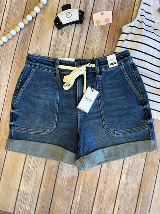 Highrise Cuff Jogger Shorts