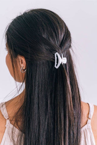 Open Hair Clip | Tiny | Coconut White