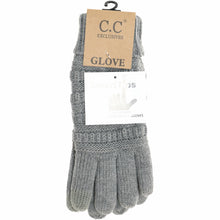 Load image into Gallery viewer, Women&#39;s Knit CC Gloves with Fuzzy Lining