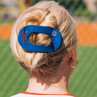 Flat Round Hair Clip | Large | Chicago Cubs
