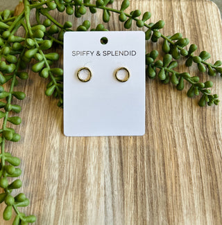 Luxe 18k Gold Plated Oriana Stud Earrings