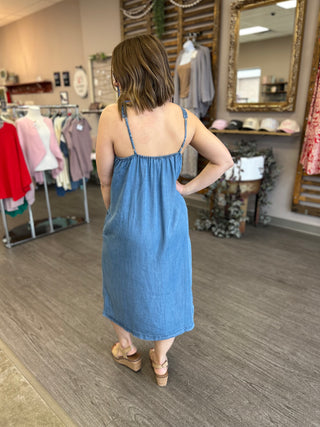 Blue Skies Chambray Dress