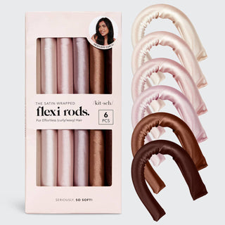 Satin Wrapped Flexi Curl Rod Set