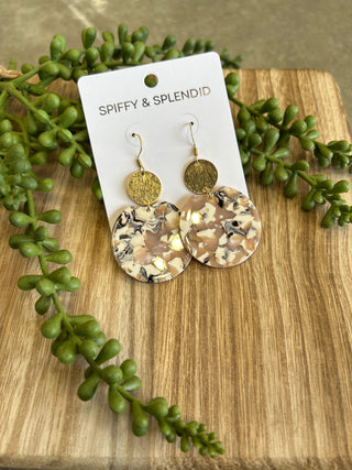 Zoey 18K Gold Plated Sandstone Earrings