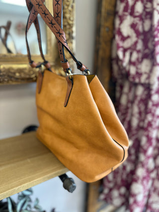 The Cognac Tassel 2-in-1 Bag