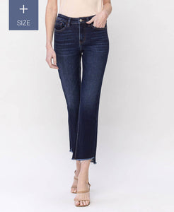 HR Raw Step Hem Crop Flare