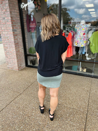 Knot Your Average Black Blouse