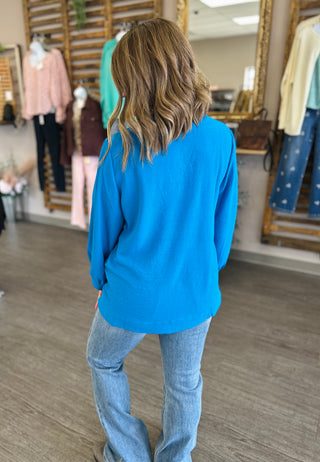 True Blue Elegance Top