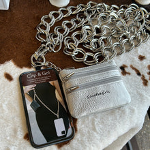 Load image into Gallery viewer, Clip &amp; Go Crossbody Phone Lanyard