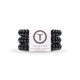 Spiral Hair Coils | Small | Jet Black Hair Ties