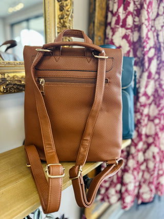 Convertible Vegan Leather Backpack