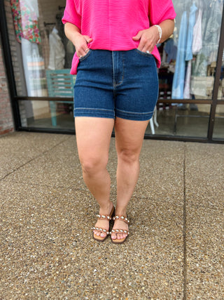 Judy Blue HW Tummy Control Shorts