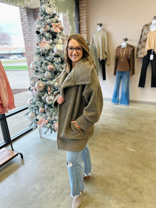 Toasty Timber Sherpa Coat