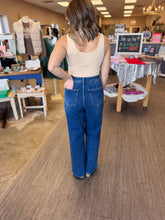 Load image into Gallery viewer, HR Dark Denim Wide Leg