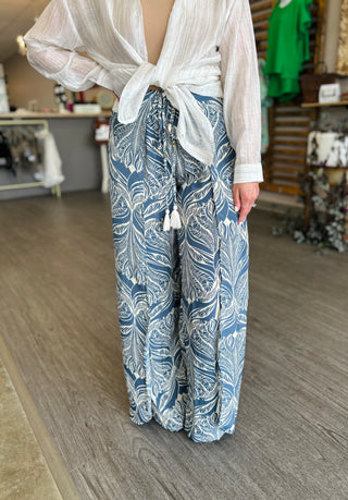 Blue Oasis Wrap Pant