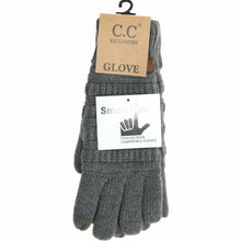 Load image into Gallery viewer, Women&#39;s Knit CC Gloves with Fuzzy Lining