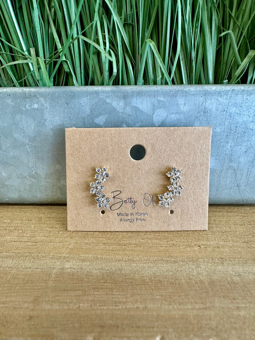 Diamond Climber Earrings