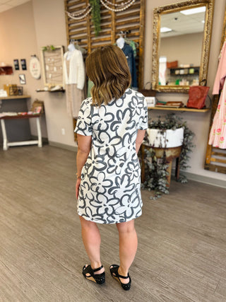 Cozy Bloom French Terry Dress