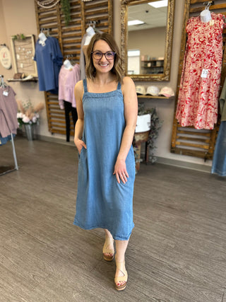 Blue Skies Chambray Dress