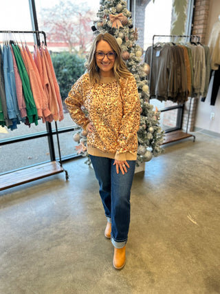 Golden Glimmer Sequin Sweater