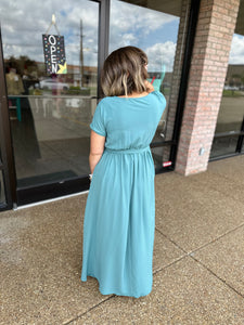 Tidewater Teal Maxi Dress