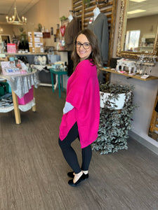 Hot Pink Soft Knit Cardigan