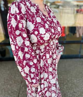 Mulberry Meadow Long Sleeve Maxi Dress