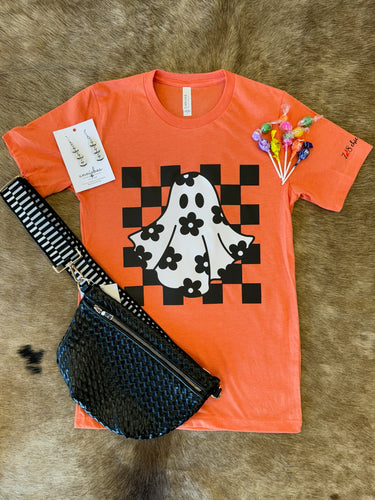 Bright Orange Ghost Tee