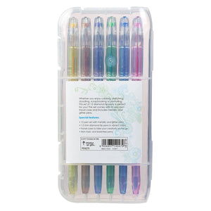 Gel Pen Set 12pc Metallic/Glitter