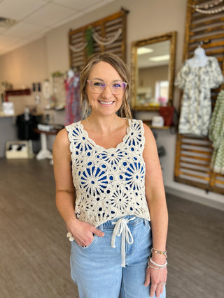 Coastal Crochet Tank