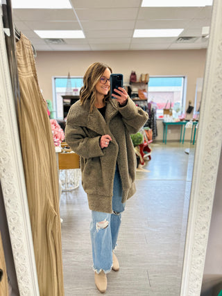 Toasty Timber Sherpa Coat