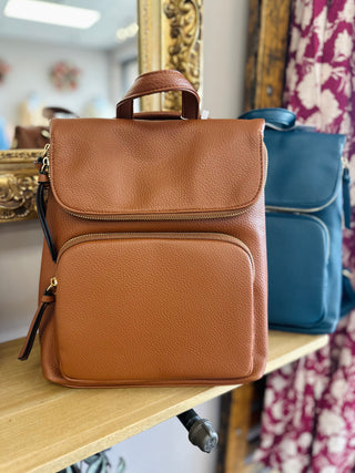 Convertible Vegan Leather Backpack