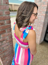 Load image into Gallery viewer, Colorblock Striped Maxi Dress