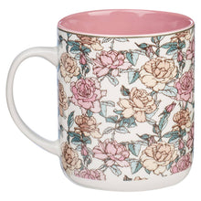 Load image into Gallery viewer, White/Pink Roses My Strength Mug