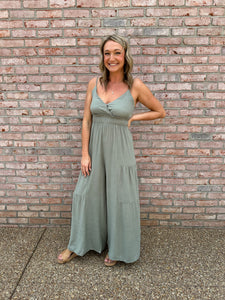 Sage Wide Leg Jumpsuit