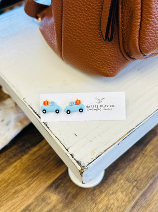 Farmhouse Harvest Truck Earrings