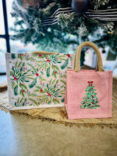 Load image into Gallery viewer, Holly Jolly Gift Tote