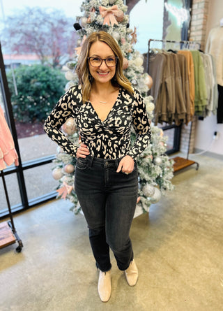 Leopard Luxe Twist Bodysuit