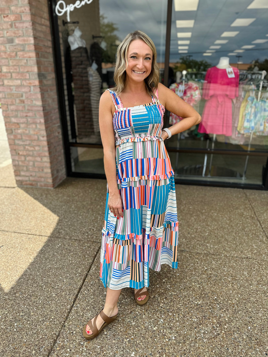 Colors In Paradise Midi Dress