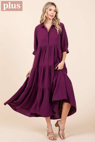 Deep Teal Tiered Maxi Dress