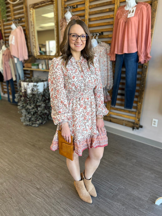 Blooming Floral Mini Dress