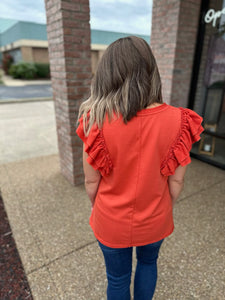 Clementine Ruffle Sleeve Blouse