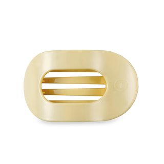 Flat Round Hair Clip | Medium | Butter Yellow