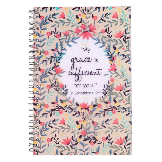 Grace Sufficient 2 Cor. 12:9  Wirebound Notebook