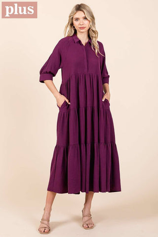 Deep Teal Tiered Maxi Dress