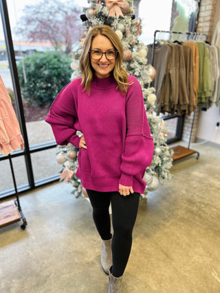 Easy Days Sweater in Plum