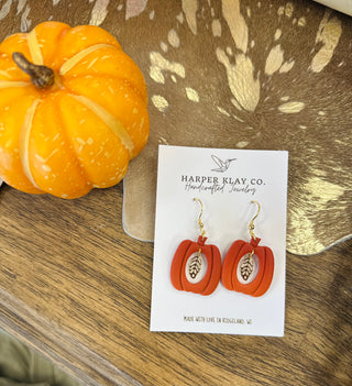 Pumpkin Patch Charm Earrings