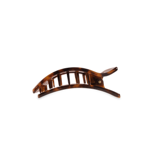 Flat Rectangle Hair Clip | Small | Tortoise
